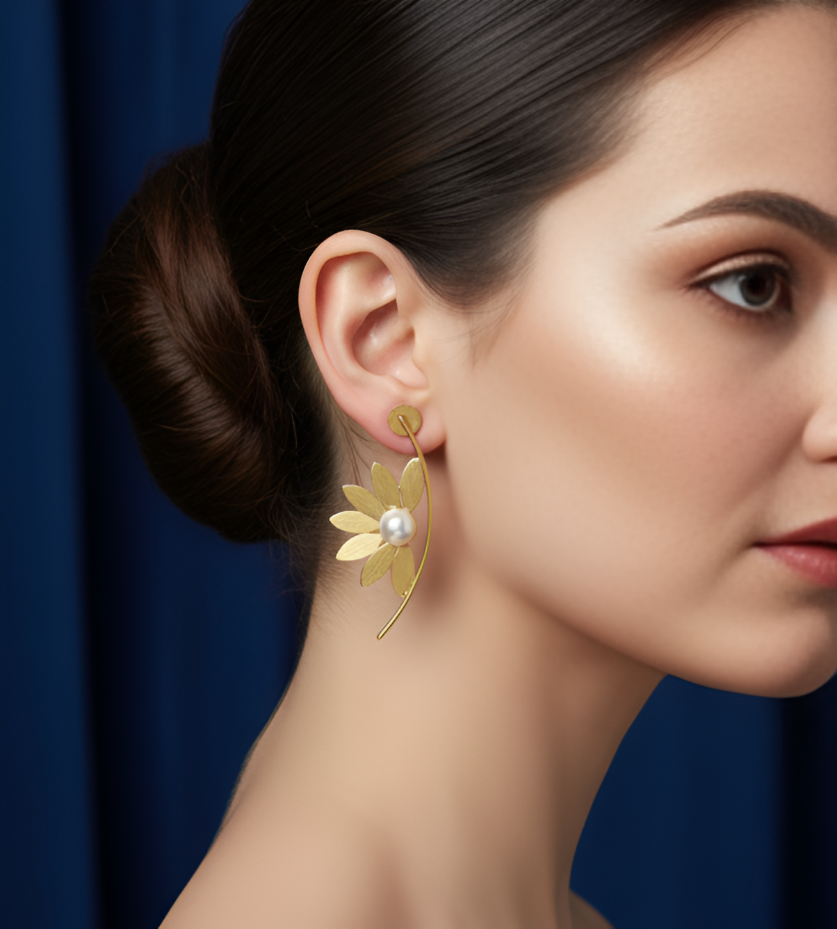 Everydaywear Imitation Gold Pearl Earrings For Women
