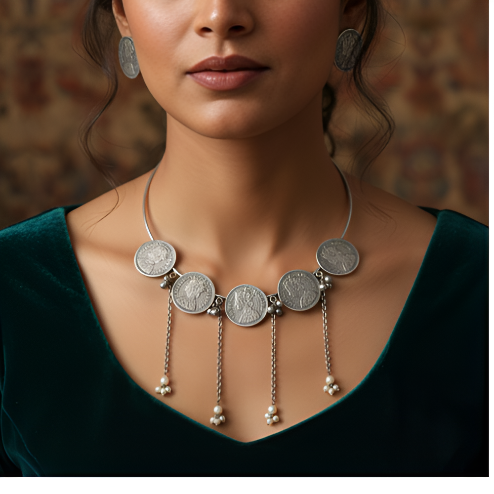 Unique Vintage Style Victorian Coin Hasli