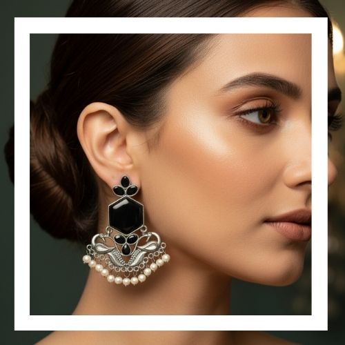 Oxidised Earrings