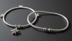 Layered Silver Anklets Stack: Boho Chic for the Modern Woman | [SOOMA], Ankle Stack 3