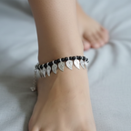 Black Designer Anklet for Women | Dailywear Payal, AK00023