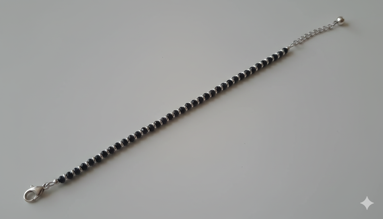 Minimalist Beaded Anklet | Dailywear Office Payal, AK00026