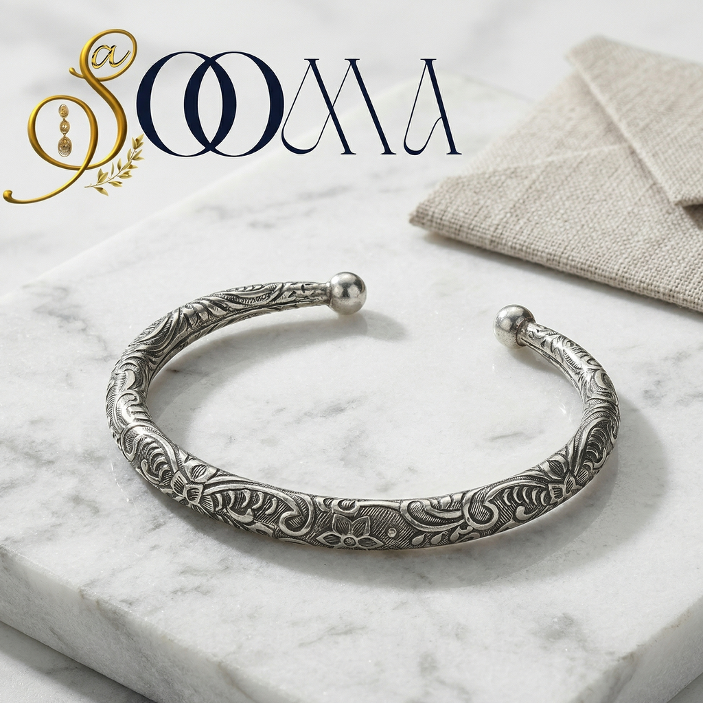 Nomadic Foot Anklet - Rajasthani Silver Kada