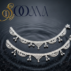 daily wear traditional Indian foot payal close up