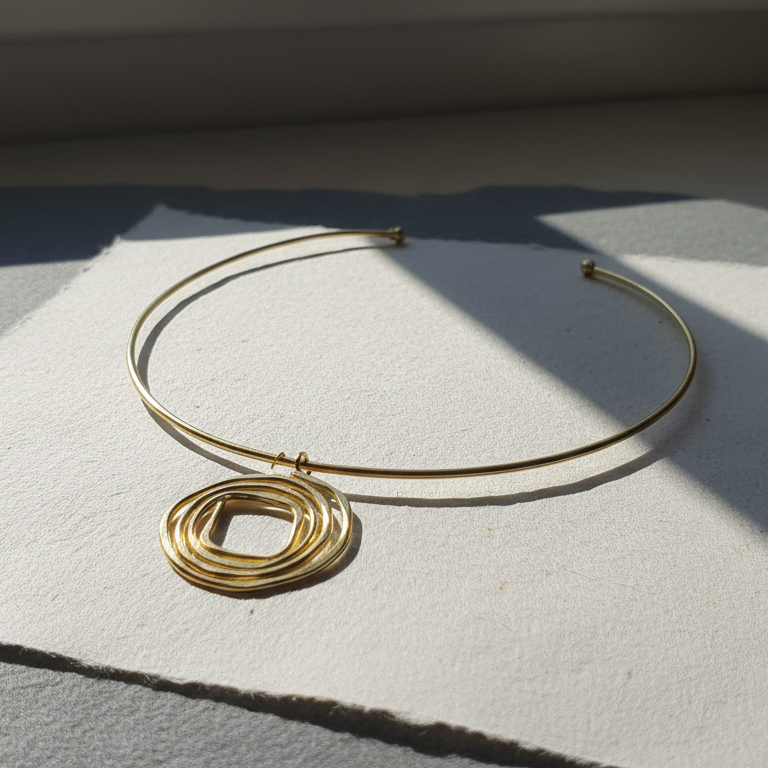 Elegant designer hasli necklace, perfect for office and festive wear.