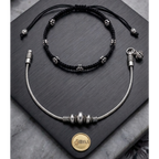 Stylish Nazar Anklet Stack for Office Wear