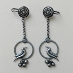 Elegant Bird Chain Earcuff | Versatile Office & Evening Jewelry, EC00009 - sooma