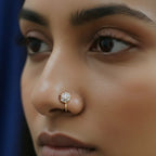 Elegant AD Stone Gold Nose Pin | [SOOMA], NP00004 - sooma