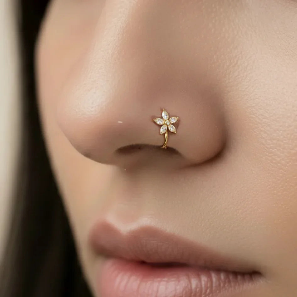 Delicate Floral Nose Pin | [SOOMA], NP00007 - sooma