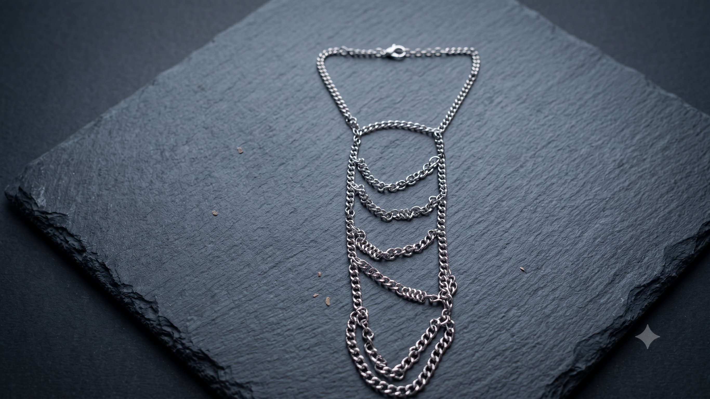 Multi-Layered Silver Chain Armlet |Versatile Statement Arm Cuff, AL00001