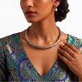 Oxidised Hasli Necklace | Traditional Statement Hasli for Office Use NK00001
