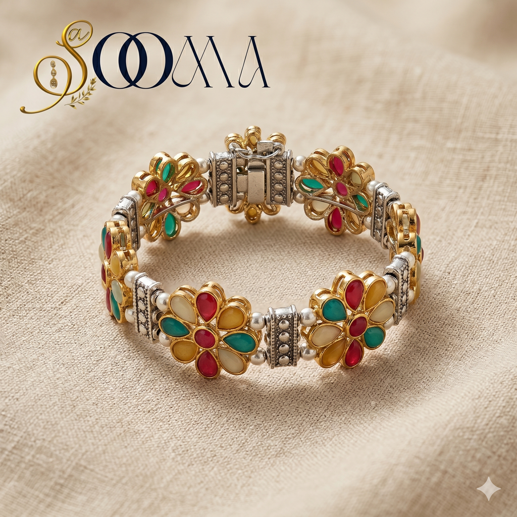 Adjustable Floral Ankle Band | Office Wear Payal, AK00053