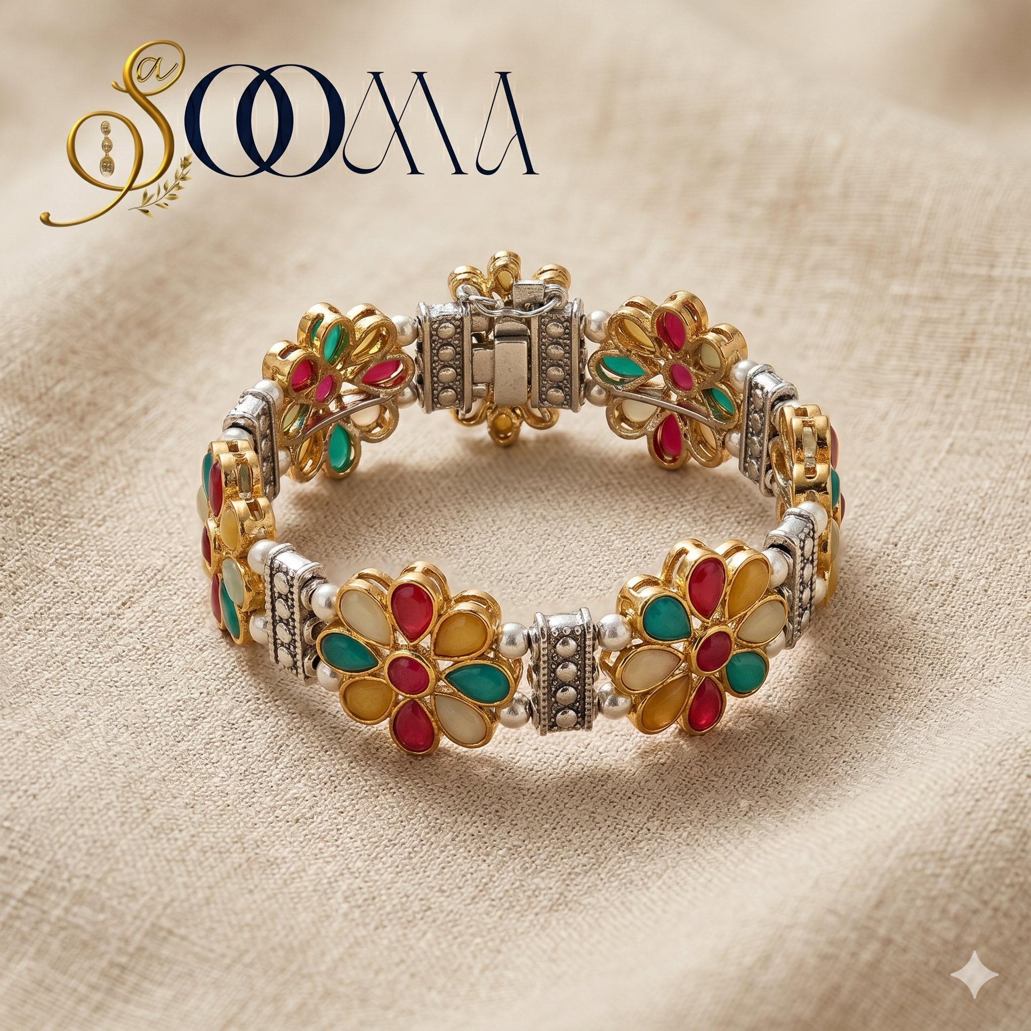 Adjustable Floral Ankle Band | Office Wear Payal, AK00053