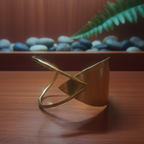 Elegant gold-plated bangle bracelet for everyday wear and special occasions.