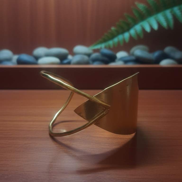 Elegant gold-plated bangle bracelet for everyday wear and special occasions.