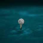 Elegant Gold-Plated AD Nose Pin | [SOOMA], NP00003 - sooma