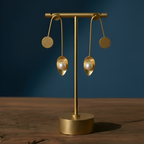 Elegant inverted U gold earrings, perfect for daily office & casual wear.