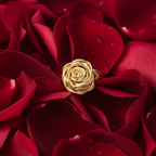 Elegant Pretty Rose Ring, high-quality imitation jewelry for modern women.