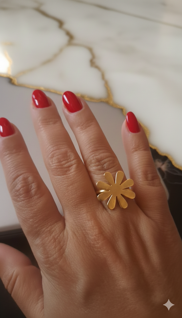 Dear Lady, Elevate Your Style: Statement Gold Ring, SOOMA, RG00017