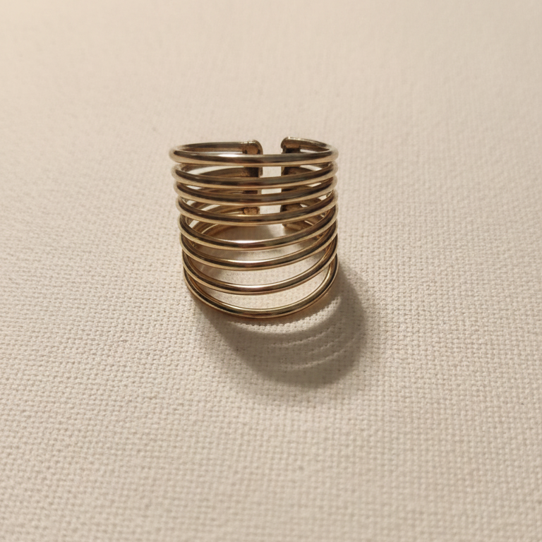 Elegant gold earcuff for a sophisticated, minimalist look.