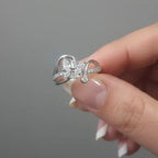 Elegant Butterfly Stone Ring | Office-Ready Jewelry, RG00012 - sooma