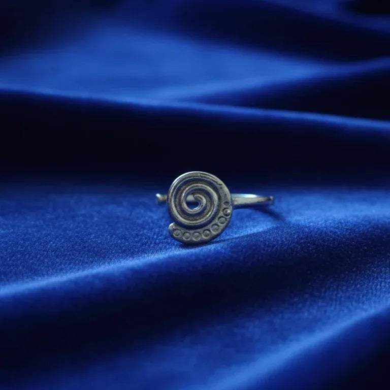 Geometric Oxidised Silver Nose Pin | Non-Piercing Clip-On, NP00002 - sooma