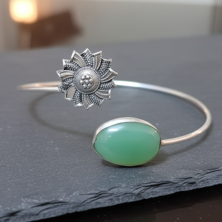 Trendy Oxidised Stackable Bracelet Set for Women | Office & Weekend | WW00007