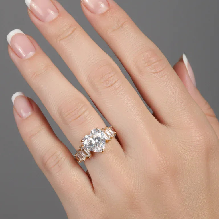 Elegant Heart Rings | Modern Designs for the Contemporary Woman, RG00010 - sooma