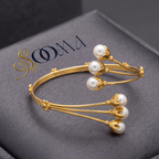 Gold Pearl Bud Bypass Armlet Bajuband | Sooma, AL00014