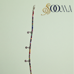 The Rangrangi Boho Bead & Silver Coin Anklet | SOOMA, AK00097
