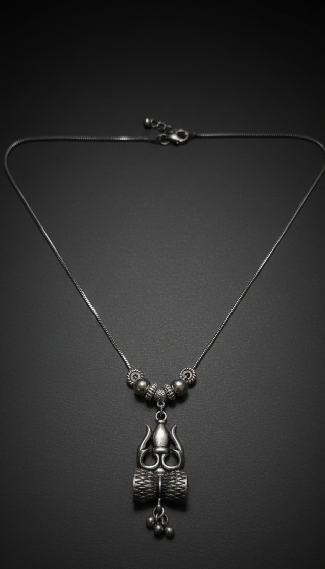 Shiva Trishul Pendant Set