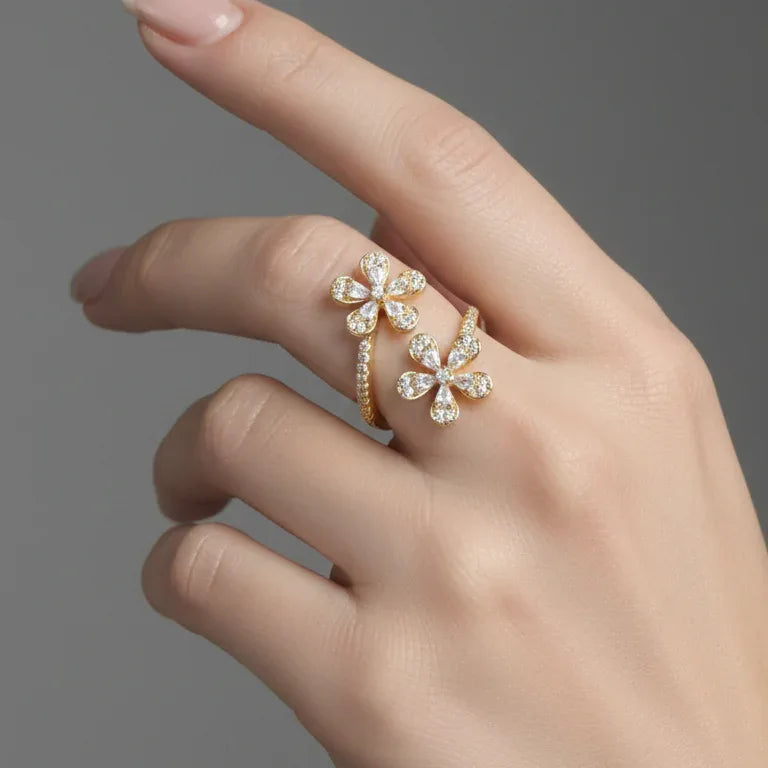 Elevate Your Style: Exquisite Gold Plated Rings Online | [SOOMA]RG00008 - sooma