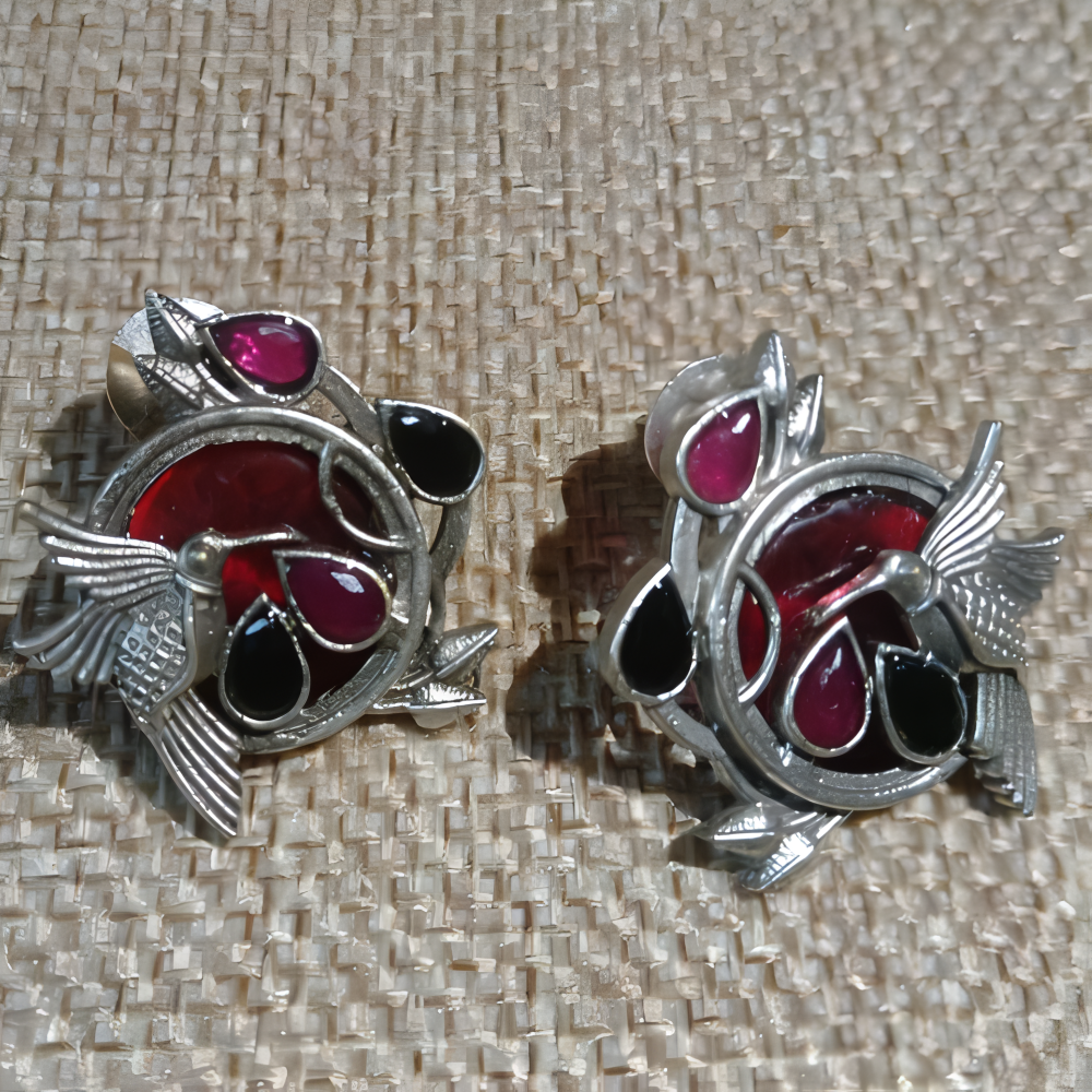 Statement & handcrafted multicolor stud earrings for women