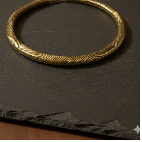 Vintage style Rust Gold Hasli